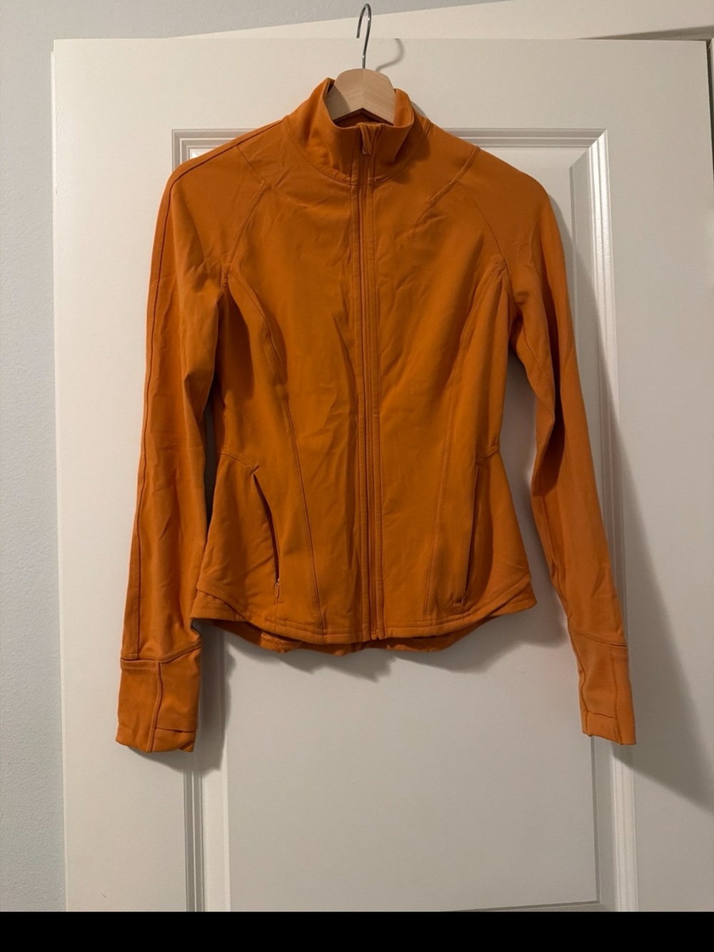 lululemon athletica Orange Slim Zip Utility Define Jacket